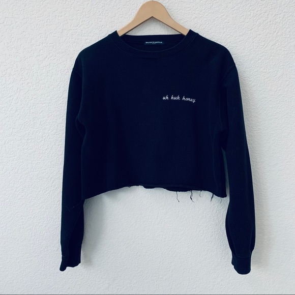 Brandy Melville Tops - Uh huh Honey Long Sleeve Sweatshirt